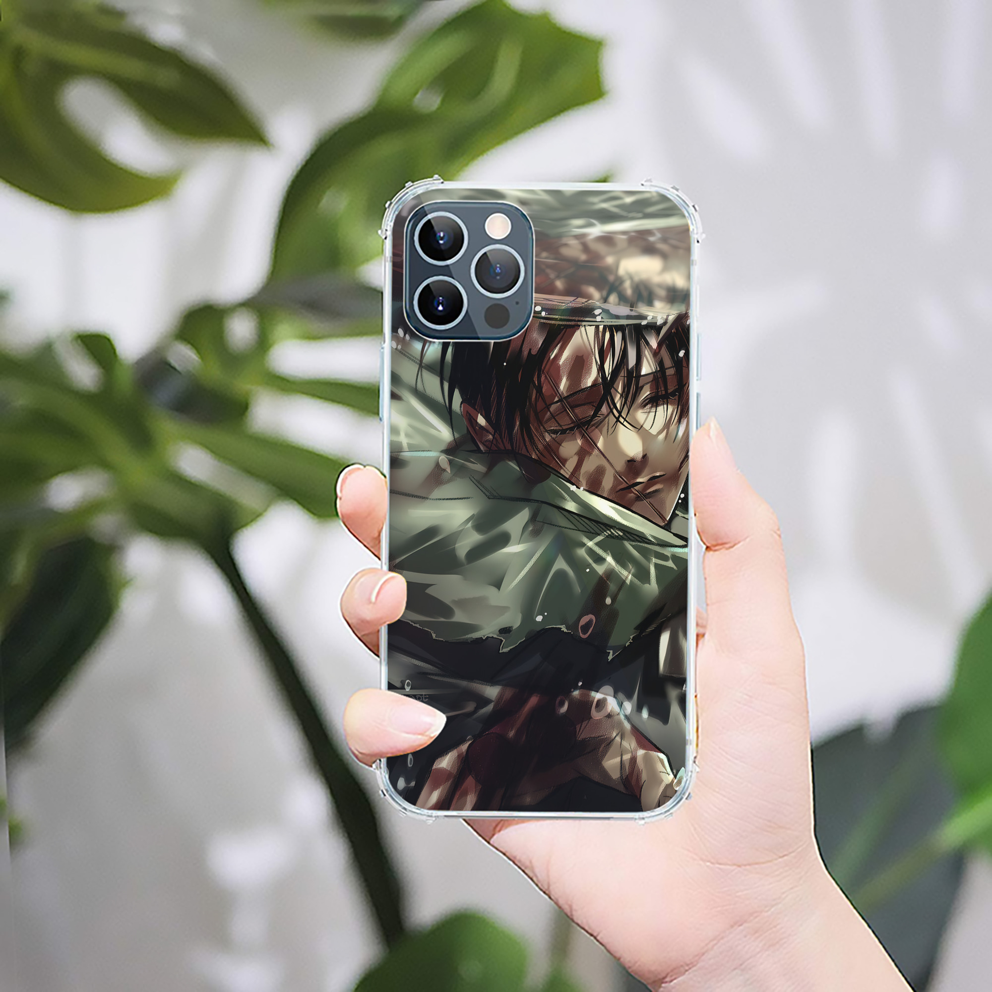 （画像用） 進撃の巨人 Attack on Titan 【iPhone 12シリーズ対応】透明スマホケース（クリアソフトケース）
